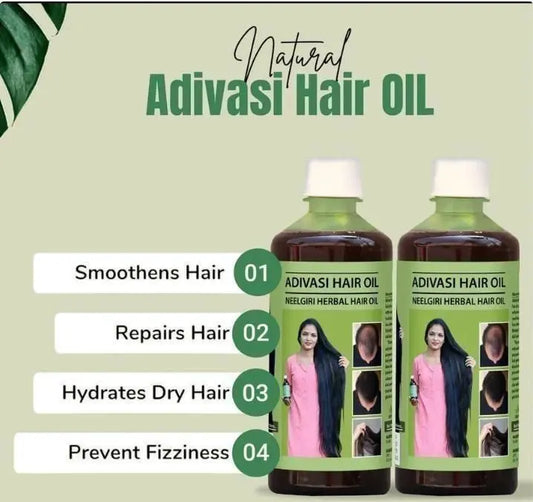 Adivasi Neelgiri Herbal Hair Oil 125ML (Pack of 2) kwim2p-d1