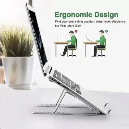 Aluminum Alloy Adjustable, Portable, Foldable, Ergonomic, Tablet Laptop Stand_01 Laptop Stand kwim2p-d1