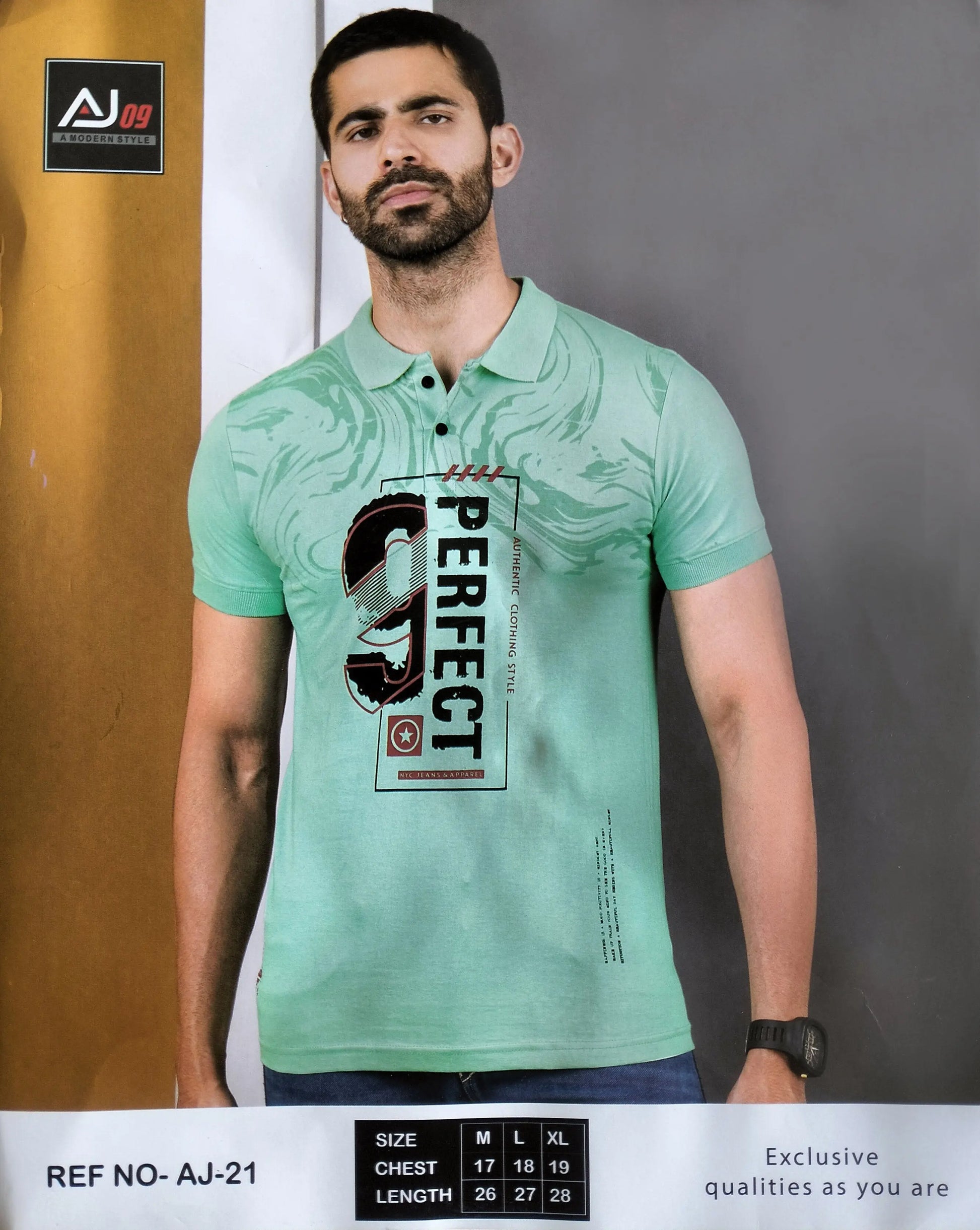 Perfect Design Men's Polo T-Shirt – Stylish & Comfortable